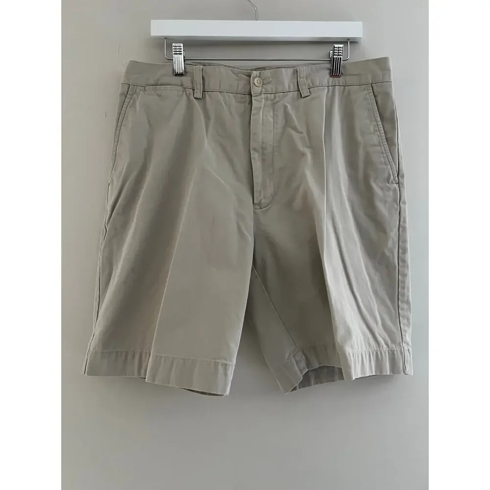 Polo Ralph Lauren Prospect Short Khaki Chino Flat Front Size 36 SG